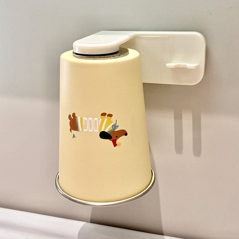 Wall cup holder with creative animal motif Bowlift