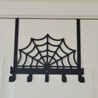 Spider Web-Themed Wall Hook Rack