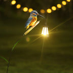 Decorative Solar Flamingo Garden Stake Lamp With Adjustable Metal Arm And Integrated LED Bowlift