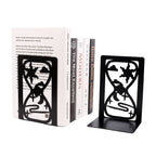 Artistic Deer-Themed Metal Bookends