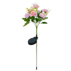 Solar-Powered Realistic Peony Garden Stake With Integrated Warm LED And Weatherproof Base Bowlift