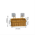 Decorative Wall-Mounted Wicker Storage Basket Bowlift