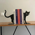 Cat-Shaped Metal Bookends