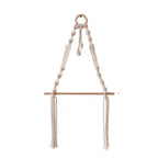 Macrame Hanging Plant Holder with Wooden Rod Bowlift
