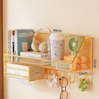Wall-Mounted Mesh Storage Shelf Bowlift