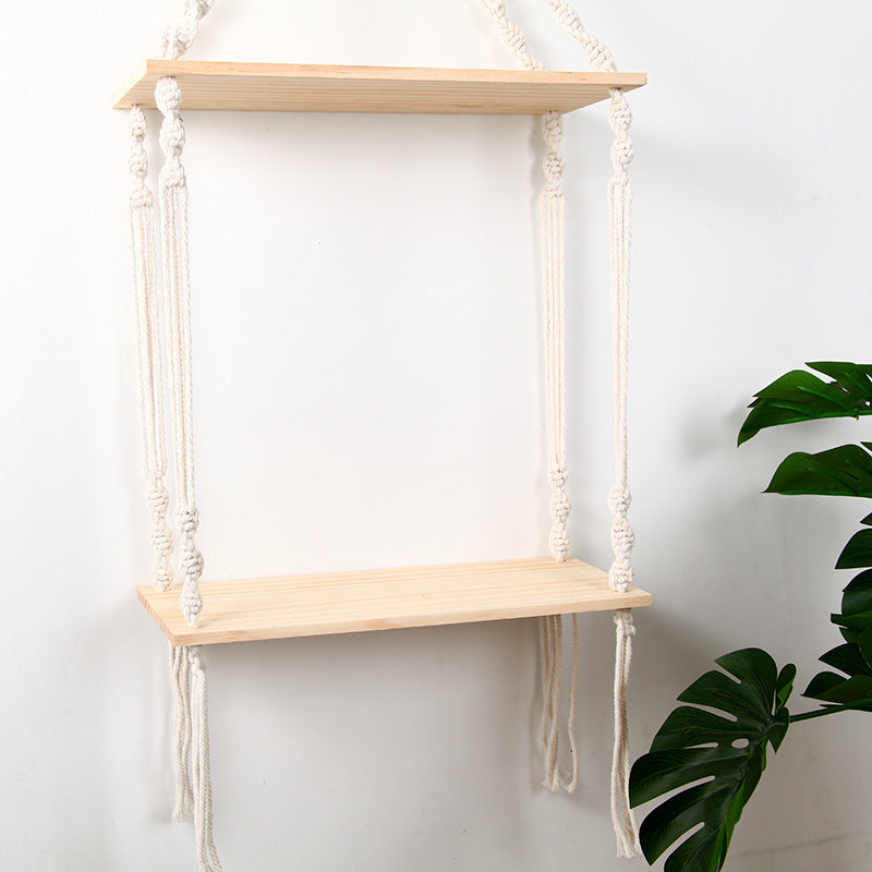 Hanging Macrame Shelf Organizer  Zevolim1788941636