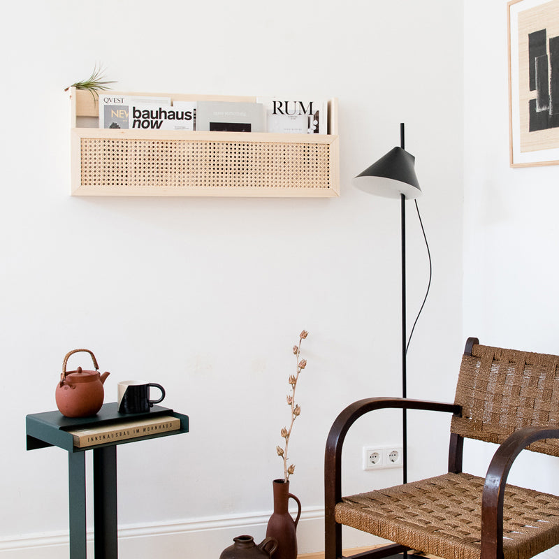 Wall-Mounted Wicker Storage Organizer Bowlift