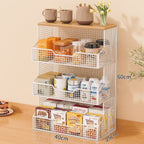 Multi-Tiered Rolling Kitchen Storage Rack Bowlift