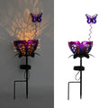 New Hollow Projection Solar Garden Light, Iron Craft Ground Stake Sunflower Lamp