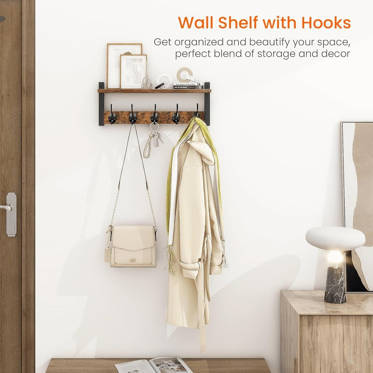 Wall wardrobe with shelf Bowlift