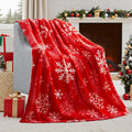 Siopsrl| Christmas Blanket Soft Flannel Christmas Plush Holiday Blanket