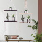 Decorative Macramé Plant Shelf
