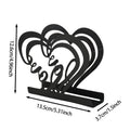 Heart-Shaped Decorative Bookends