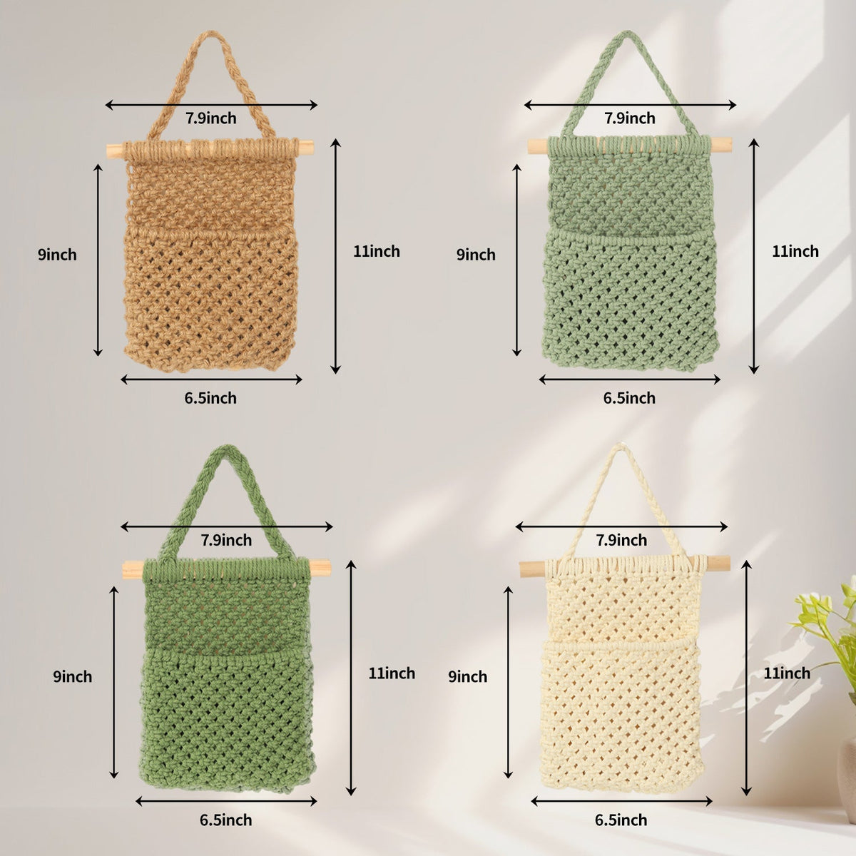 Decorative Crochet Wall Organizer