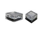 Solar Glass Paver Garden Pathway Light With Integrated Warm LED Modules Bowlift