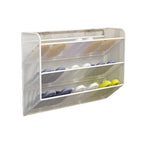 slim overdoor mesh shoe rack organizer with ventilated angled shelf Bowlift