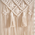 Macrame Wall Hanging Shelf with Decorative Accents Bowlift