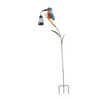 Decorative Solar Flamingo Garden Stake Lamp With Adjustable Metal Arm And Integrated LED Bowlift
