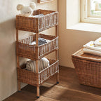 Multi-Tier Woven Storage Rack  Zevolim1787892970