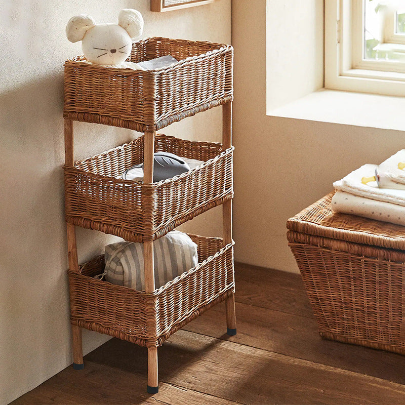 Multi-Tier Woven Storage Rack  Zevolim1787892970
