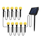 Crescent Moon Solar Garden Stake Lights With Textured Acrylic Diffuser And Warm White LED Bowlift