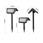 Solar-Powered LED Garden Pathway Spotlight Stakes Bowlift