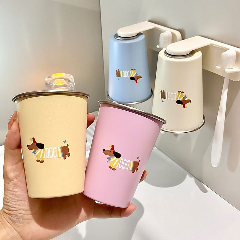Wall cup holder with creative animal motif Bowlift