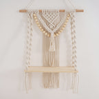 Macramé Wall Shelf with Decorative Beads Bowlift
