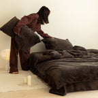 Plush bedding set with extra soft minky surface and pillowcases