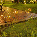 Decorative Solar Lantern Stake Lights Cluster For Garden Pathway Bowlift