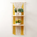 Macramé Wall Decor with Shelving Bowlift