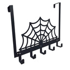 Spider Web-Themed Wall Hook Rack