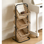 Wall system with three braided baskets Bowlift