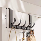 Wall-Mounted Multi-Hook Storage Rack