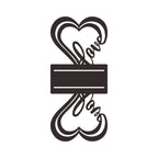 Heart-Shaped Decorative Bookends