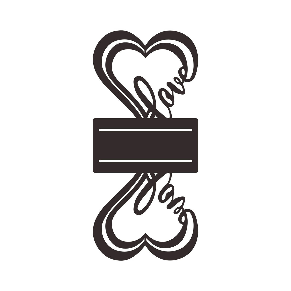Heart-Shaped Decorative Bookends