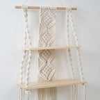 Macramé Floating Wall Shelf Organizer Bowlift