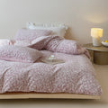 Plush bedding set with animal print and extra fluffy minky surface