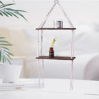 Macramé Floating Shelf Organizer