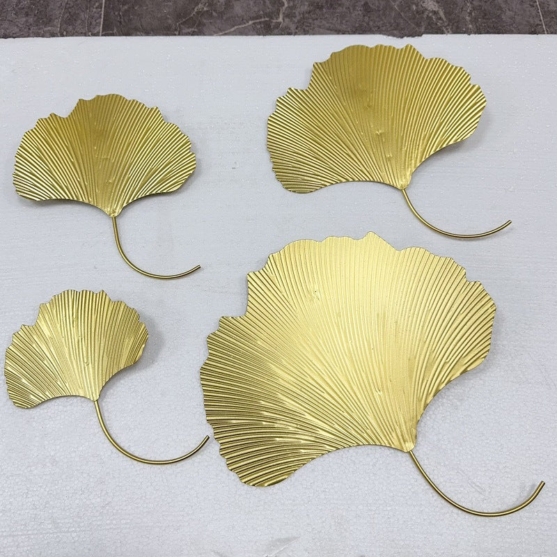 Elegant Ginkgo Leaf Wall Art Hooks Bowlift