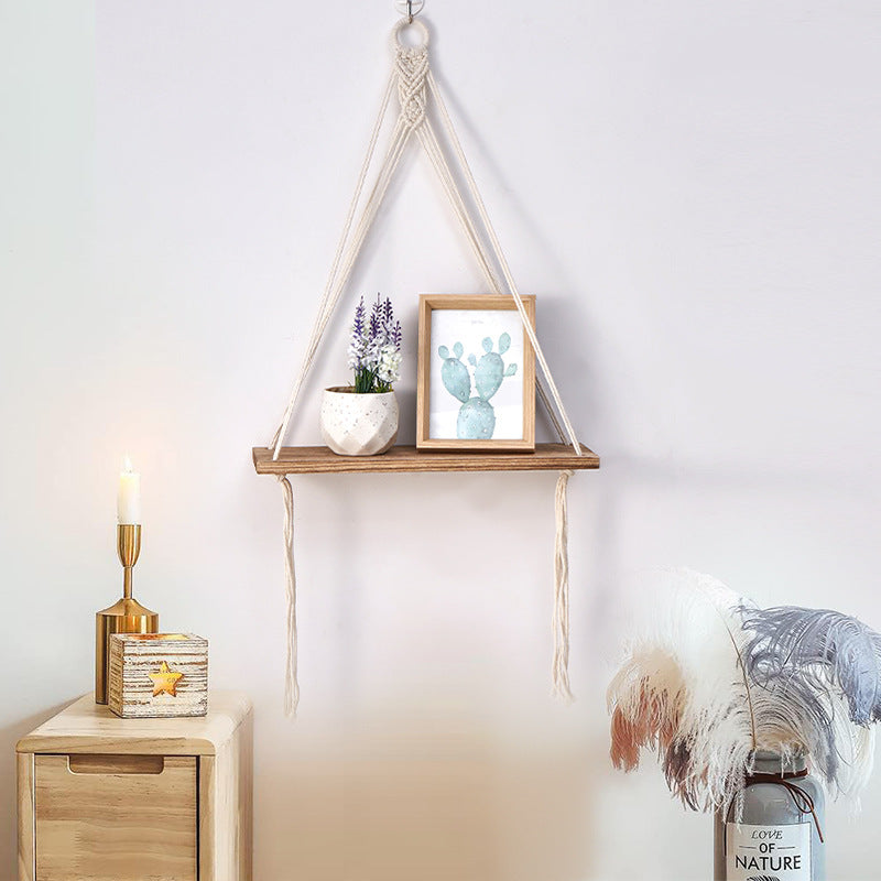 Macramé Plant Hanger Shelf