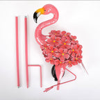 Decorative Metal Peacock Garden Stake Sculpture With Integrated LED Fairy Lights And Weatherproof Outdoor Stake Bowlift
