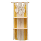 Macramé Wall Decor with Shelving Bowlift