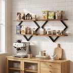 Wall shelf with modern zigzag design Bowlift