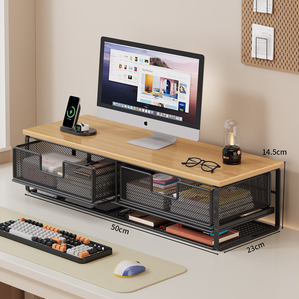 Multi-Functional Wire Mesh Desktop Organizer Bowlift