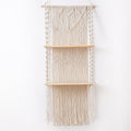 Macrame Wall Organizer with Shelves Bowlift