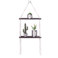 Decorative Macramé Plant Shelf