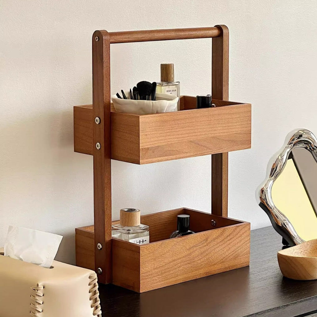 Wooden Multi-Level Organizer Bowlift
