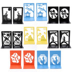 Artistic Deer-Themed Metal Bookends