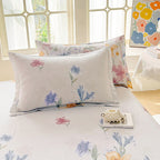 Flower Print Pillowcase Set